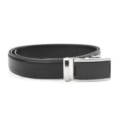 Tour Gear Golf Tour Gear Custom Fit Ratchet Belt Black With Satin Black & Silver Buckle