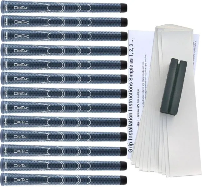 Winn Grips Winn Dri-Tac Navy Blue 13-pc Grip Kit - Image 3