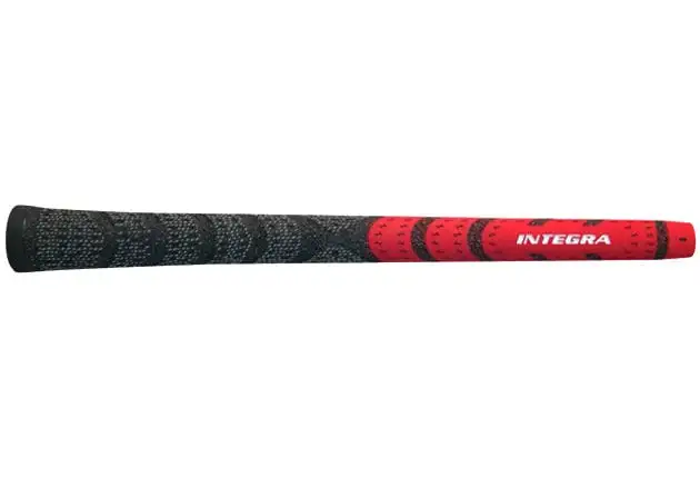 Integra Golf Integra Dual-Compound Half-Cord Red/Black Golf Grip