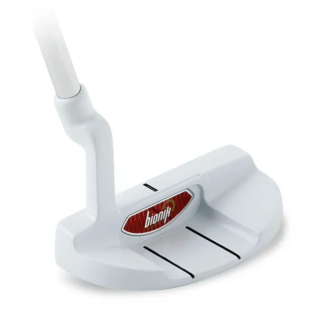 Custom-Built Bionik 105 White Half Mallet Putter