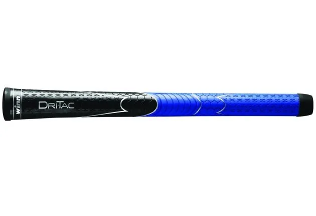 Winn Grips Winn Dri-Tac Midsize (+1/16") Black/Blue Grip Kit - Image 2