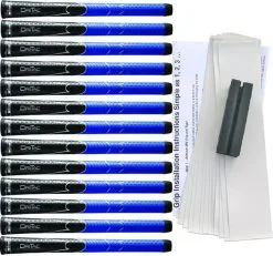 Winn Grips Winn Dri-Tac Midsize (+1/16") Black/Blue Grip Kit