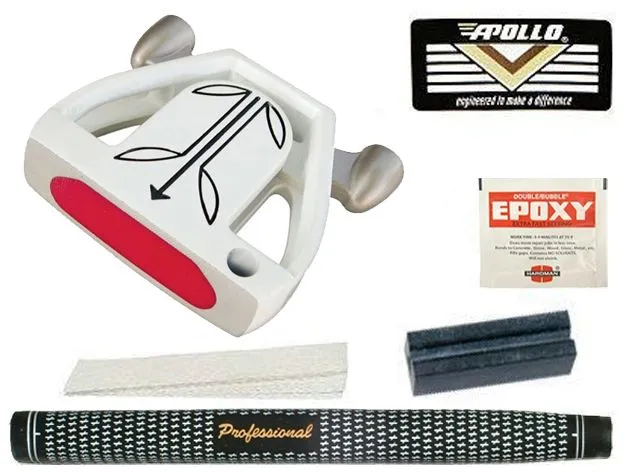 T-7 Twin Engine White Mallet Putter Component Kit