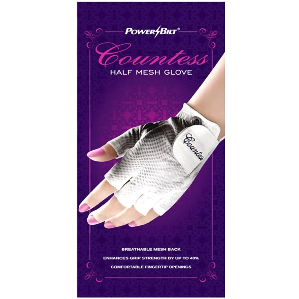 PowerBilt Golf Powerbilt Countess Half-Finger Golf Glove - Image 3