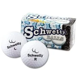 Schwetty Balls - White Pair Novelty Golf Balls