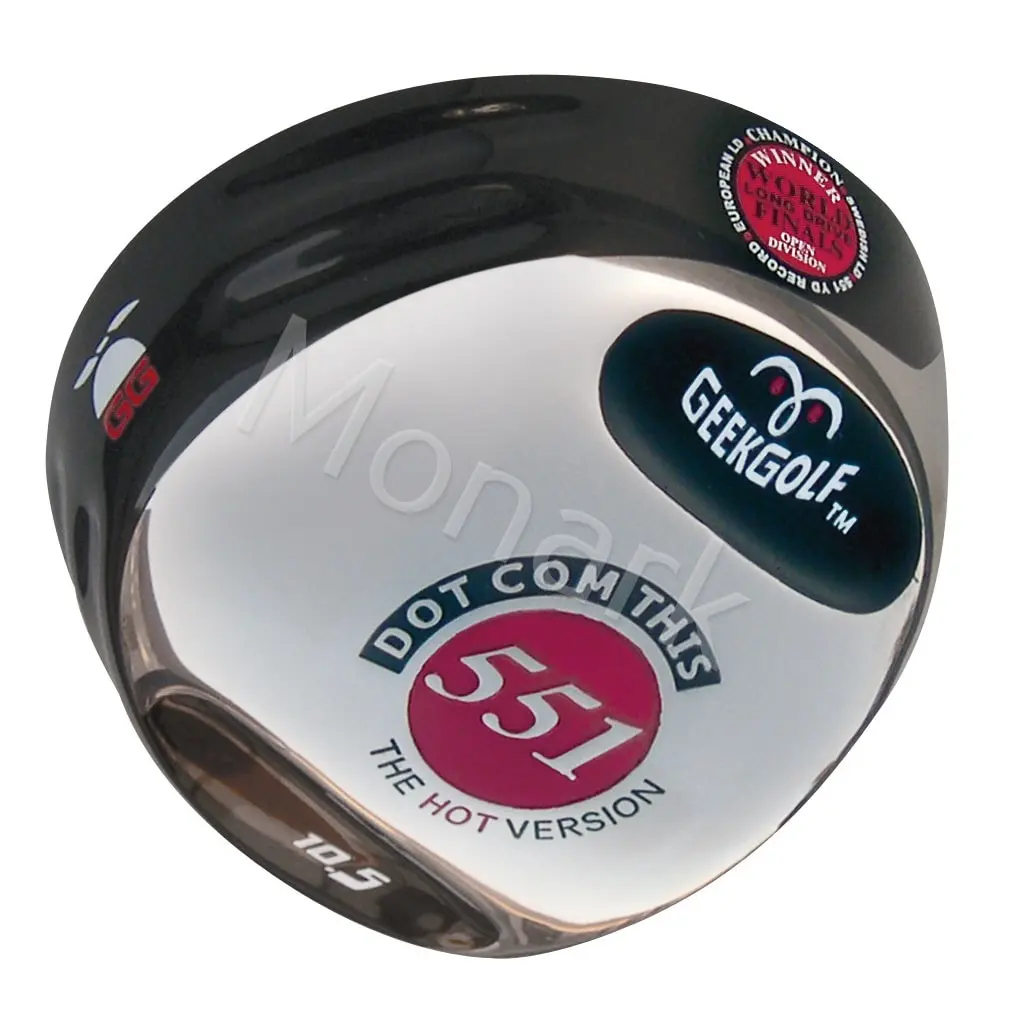 Geek Golf Dot-Com-This 551 Japan Hot Version Titanium Driver Head - Black - Image 3